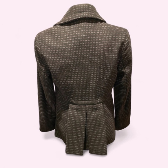 Banana Republic Chocolate Brown and Mauve Wool Blend Jacket ~ size Small - Picture 8 of 13